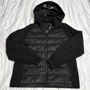 Michael Kors Mens Insulated Puffer Softshell Jacket In Carbon Color Size Large